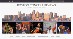 Desktop Screenshot of bostonconcertreviews.com