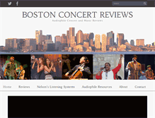 Tablet Screenshot of bostonconcertreviews.com